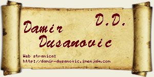 Damir Dušanović vizit kartica